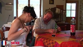 Old men with french: Blowjob, Missonary  Amateur Porn