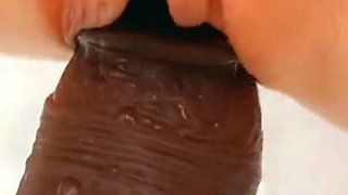 What Do Teenagers Usually Do in the Bathroom? Stretching My Tight Pussy with a Big Cock