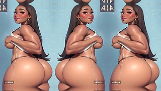 3D animation with the sexiest big booty in the world