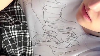 First Anal Cutie Schoolgirl, Teacher Rough Fuck in Ass with a Big Dick, Creampie From First Person