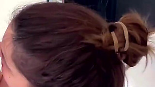 I gave him a blowjob after shower, he filled my mouth with sweet hot cum!