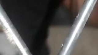 Found an Old Desi Woman Peeing Under Staircase and Punished