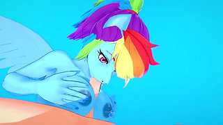 Rainbow Dash Gives Blowjob in POV - My Little Pony Friendship Is Magic Hentai Parody