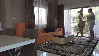 Step Mom Seduces Me Under Table - Petite Angel The Dreamgirl Blowjob POV