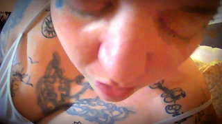 Thick Tatted Milf Pleasing my Cock
