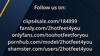 Gentle Car Footjob Closeup - Toe Job & Cum on Feet by 2hotfeet4you