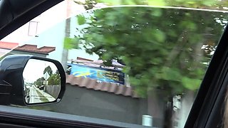 POV Public Blowjob with Skinny Blonde Teen on Sarasota