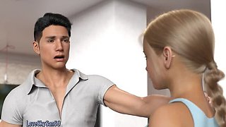 Part 1: My True Love - Petite Blonde with Big Boobs Gangbang in Bikini - LoveSkySan69