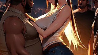 Big Titty Tifa Stars In Spicy Toons: Tifa In A Mosh Pit