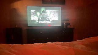 Pink labia close up of naive brunette