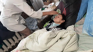 Hot Lesbian Milf Doctor Sits on My Face for an Amazing Orgasm