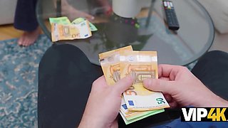 Slim Busty Blonde Beauty Polly Yangs Amazes a Stranger With Hot Sex For Money Behind Her BF's Back