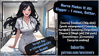 Car Toon And Erotic Audio In Nurse Makes It All Bigger - I Mean, Better Audio Roleplay