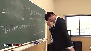 Uncensored JAV Student Brunette MILF Gets Deep Creampie in Her Twat - Intense Asian Hardcore