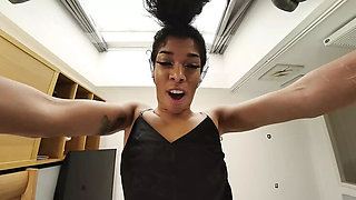 Sabrina Jade Facesitting in Tight Nylons - POV Femdom Pussy Eating