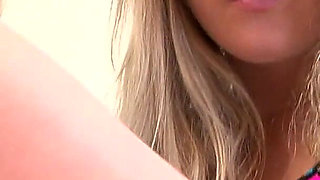 Blonde Sluts with Their Bikinis Take Their Swimsuits off to Show Their Huge Boobs