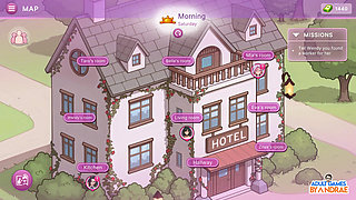 Sex Apartment 2: Grand Hotel Gameplay Part 3 - Mia Performs a Private Show with Taro