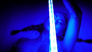 Cute amateur brunette naughty in solo jerking show on camera