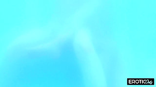 Grandpa Fucks Two Young Sluts in the Hot Tub