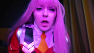 POINT OF VIEW: Thirsty super-bitch Zero 2 can't stop spurting while you bang her - Costume Play Spooky Boogie