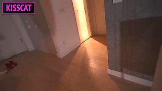 Stepmom Fucks Stepson in Hotel Room - Big Tits MILF Gets Facial Creampie