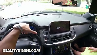 Reality kings - Lissa Aires and madalina moon’s crazy backseat play completes with both babes getting pounded hard