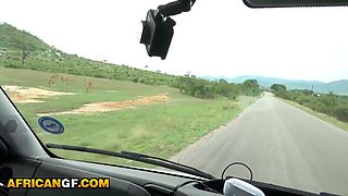 Pretty African Nubile Gf Risky Outdoor Fuck-a-thon With BWC