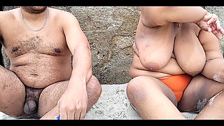 Nudist Beach, I'm Showing Myself off to Everyone