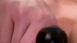 Big boobs milf masturbates with her dildo