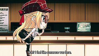 Girl's big tits scene