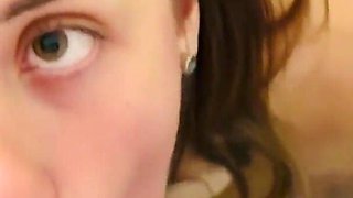 Hot Babe Receives Piss in Her Throat, Gets Facefucked, and Eat Sperm