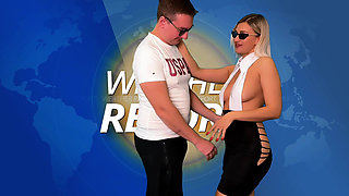 The TV Presenter Didn't Know About the Live Broadcast and Had Sex with the Cameraman