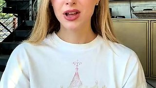 Blonde teen Sierras first erotic masturbation video