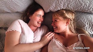Anal Play and Grinding Between Blonde and Brunette