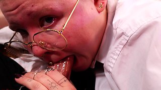 Schoolgirl Gets FUCKED and Swallows Cum