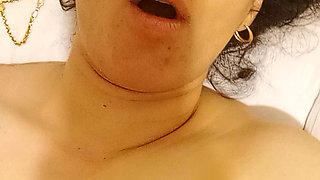 Moaning and orgasm by licking pussy