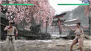 Tit Fucking And Getting Thigh Fuck By Chunli - Chun-li - Street Brawlers Adult Playground