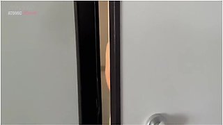 My Neighbor Catches Me Jerking Off And Decides To Take It In Her Mouth