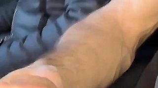 Parking Lot: She Can't Stop to Watch My Hard Cock Exposed Big Dick