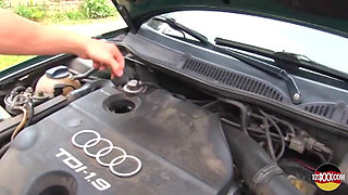 Her Car Broke Down so She Needs a Lift