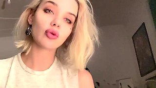 Blonde teen Sierras first erotic masturbation video