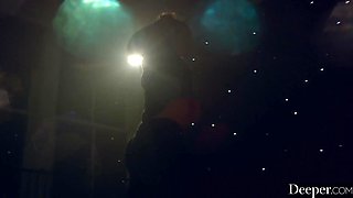 Hot brunette loves stretching her ass with a big cock