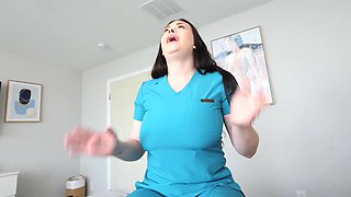 Step MILF Nurse Lindsay Lee Treats Stress With Her Tits In POV!