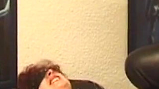 Blindfolded Redhead MILF Bound for Crop Play