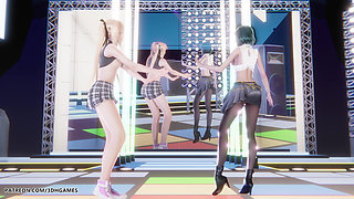 [mmd] Sunlight Marie Rose Tamaki Sexy Striptease Doa Hentai Uncensored 4K 60fps