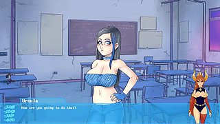 Animated hentai game with monster girls and night lessons featuring teacher Purity Sin