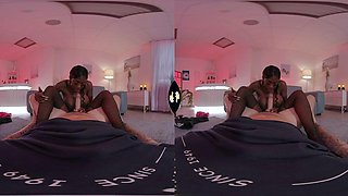 Ebony ft. Vr: Blowjob, Doggy  Cowgirl VR Porn