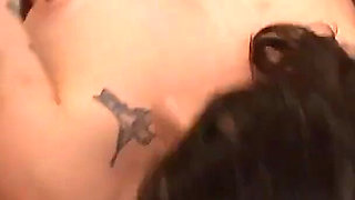 Hairy Girl with Perfect Bod 90s Facial