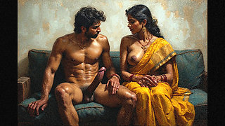 Naught indian wife cheats on her husband with his best friend in office