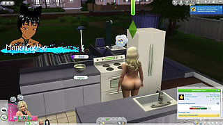 Sims 4 - More Daily Life and Having Sex on the Table and Bed